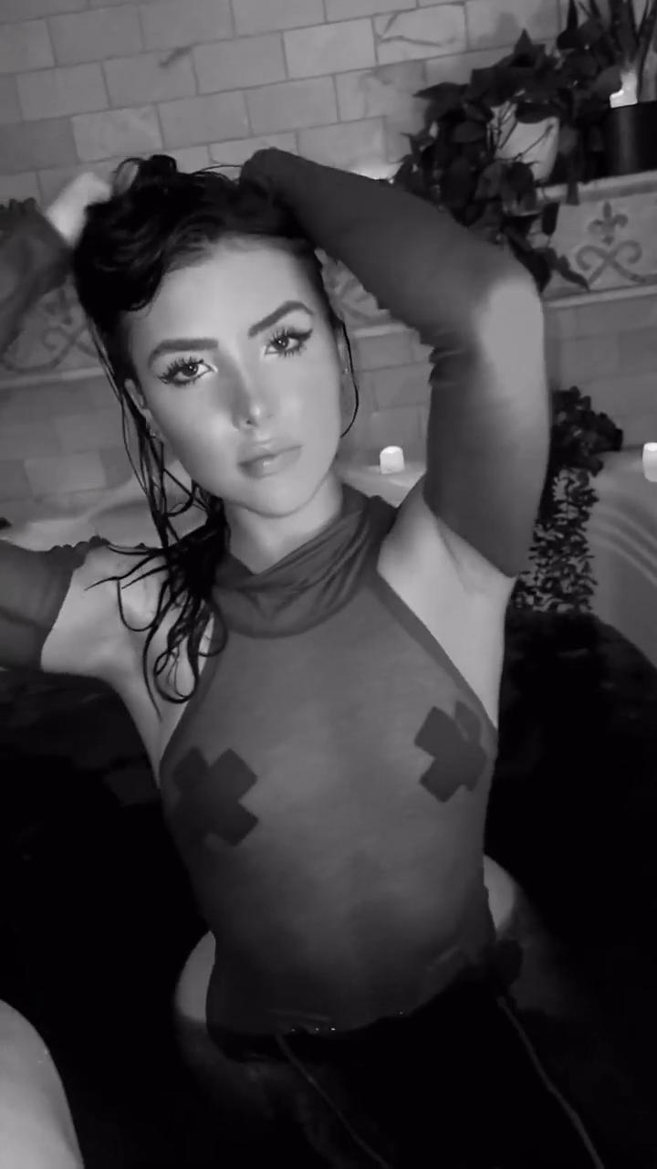 andrea botez nipple pasties wet bodysuit video leaked