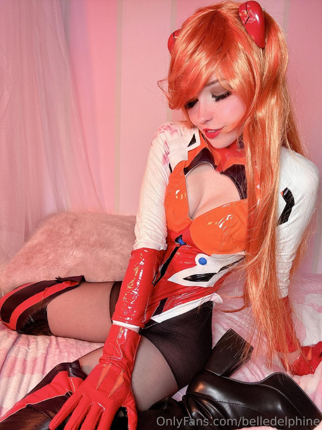 belle delphine sexy asuka cosplay onlyfans set leaked