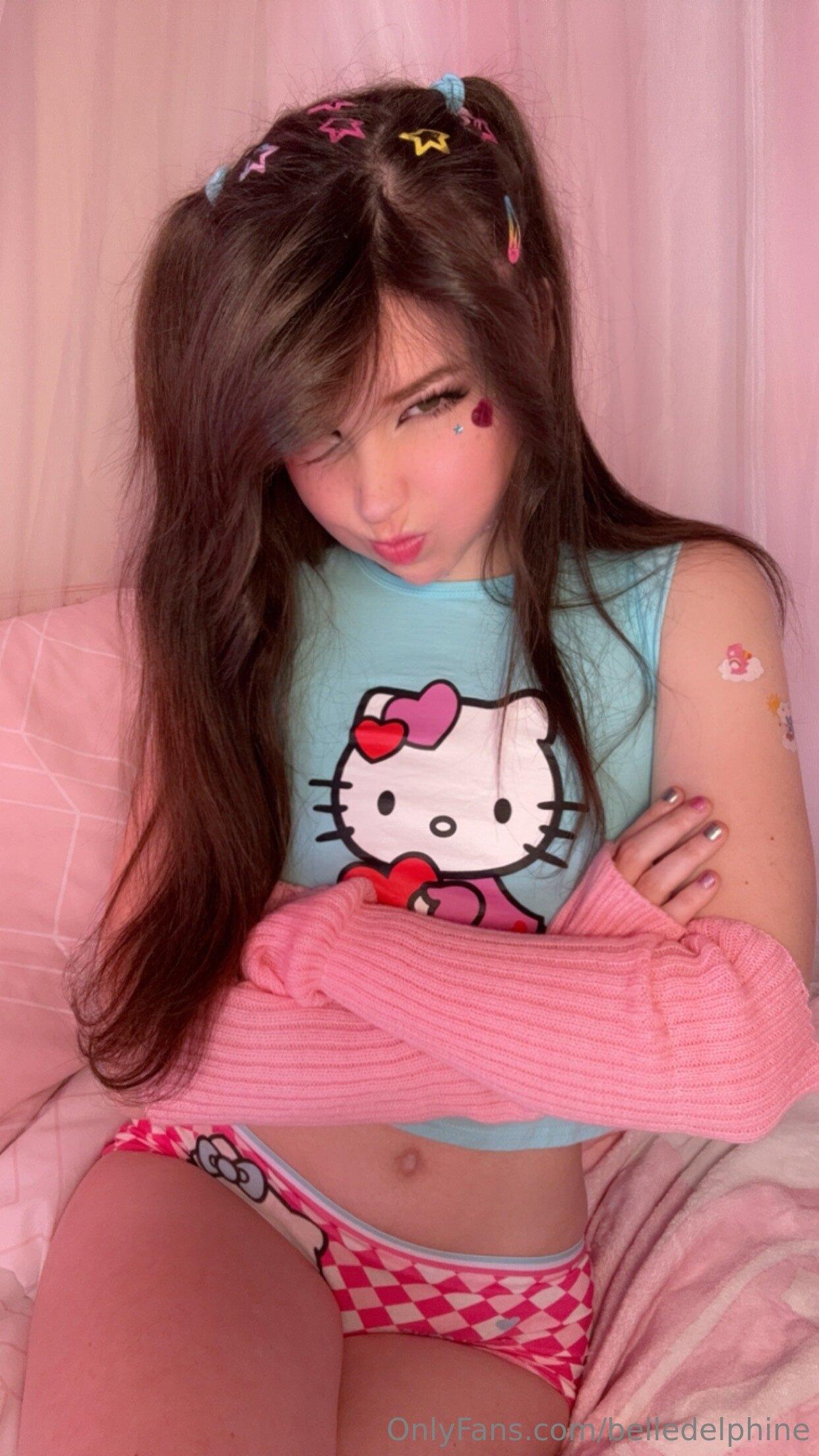 belle delphine sexy hello kitty onlyfans set leaked