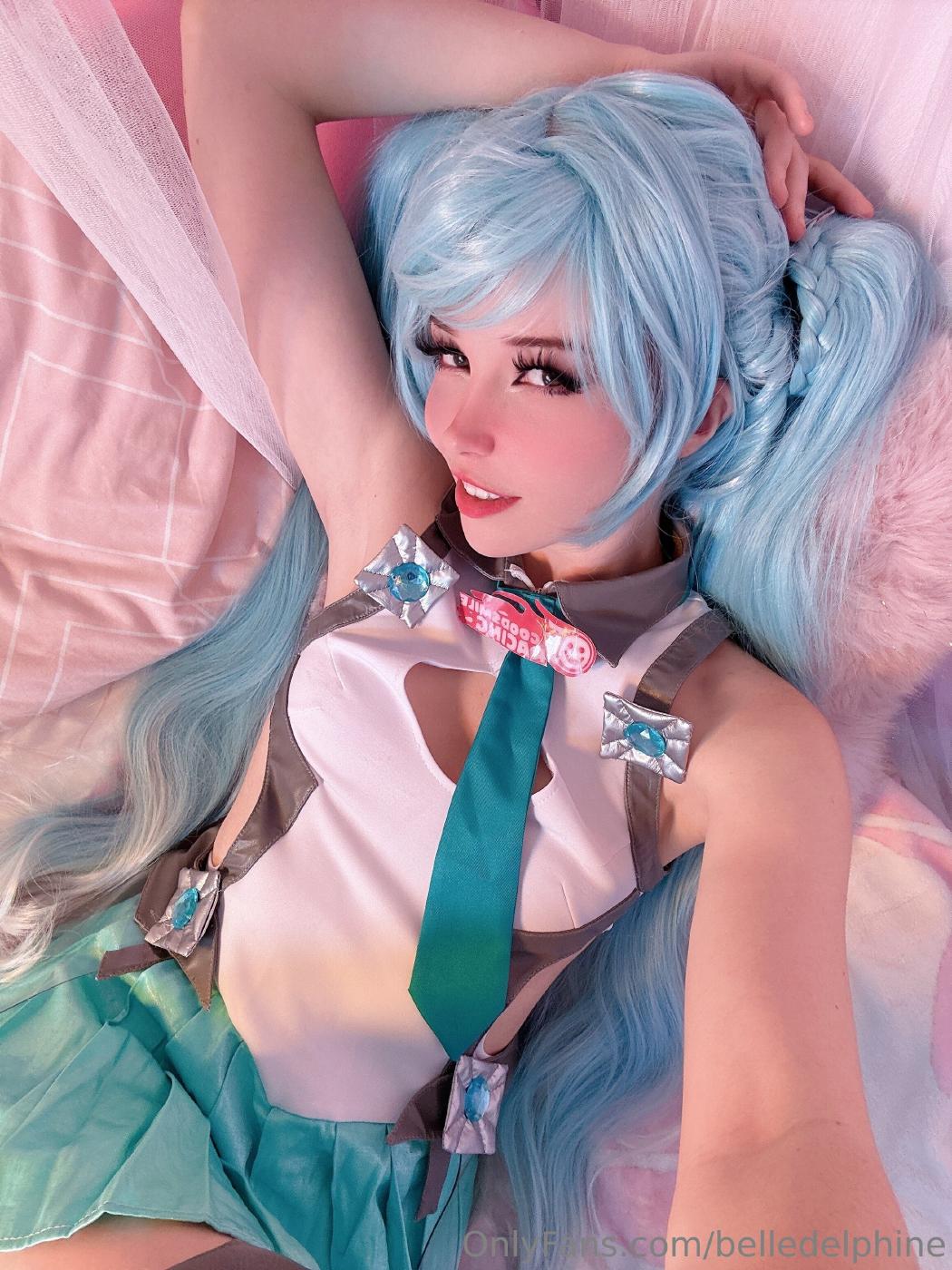 belle delphine sexy miku cosplay onlyfans set leaked ekofjy