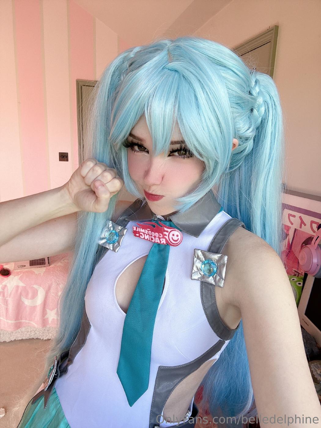 belle delphine sexy miku cosplay onlyfans set leaked hzsyls