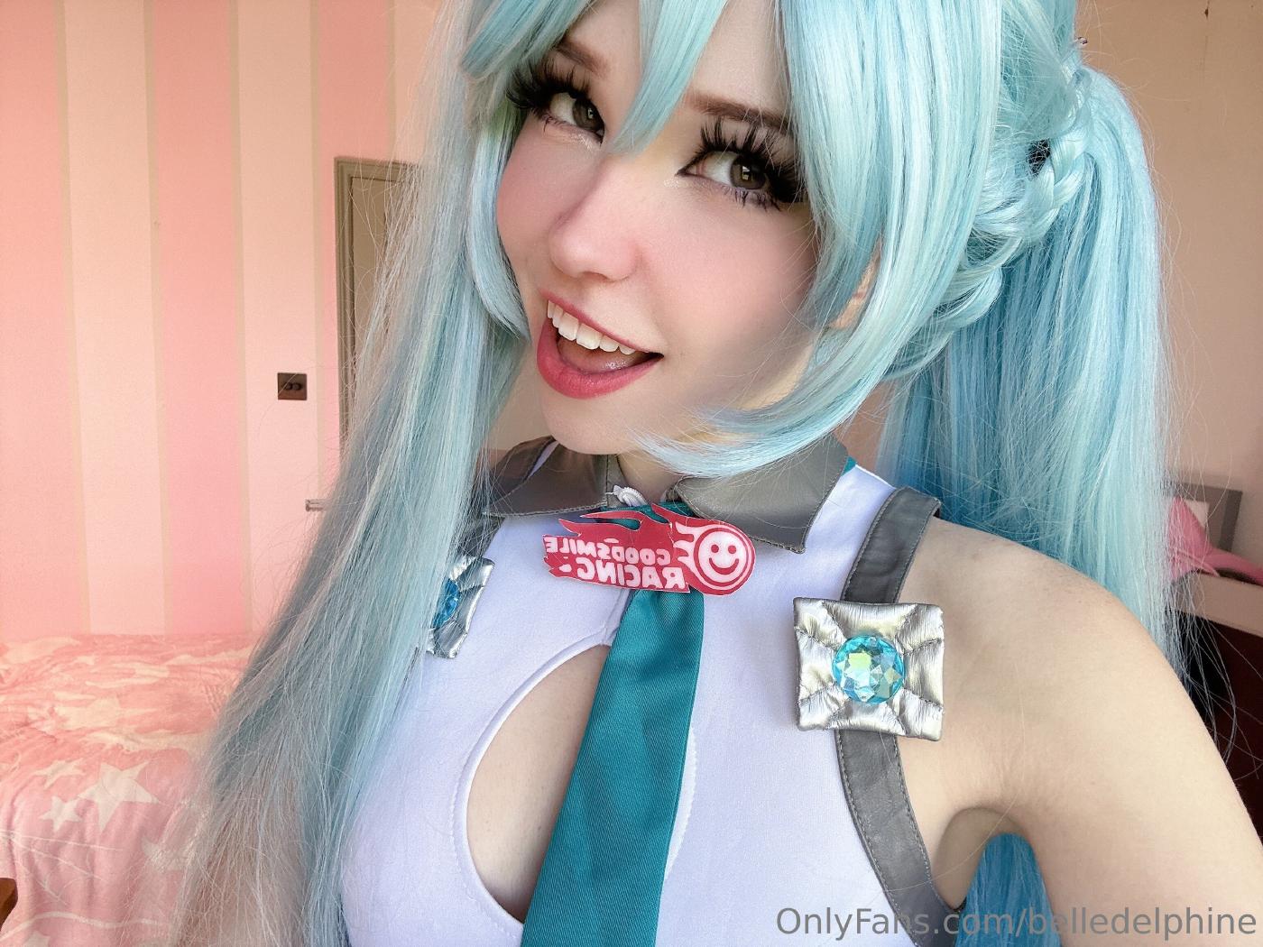 belle delphine sexy miku cosplay onlyfans set leaked ijhajo