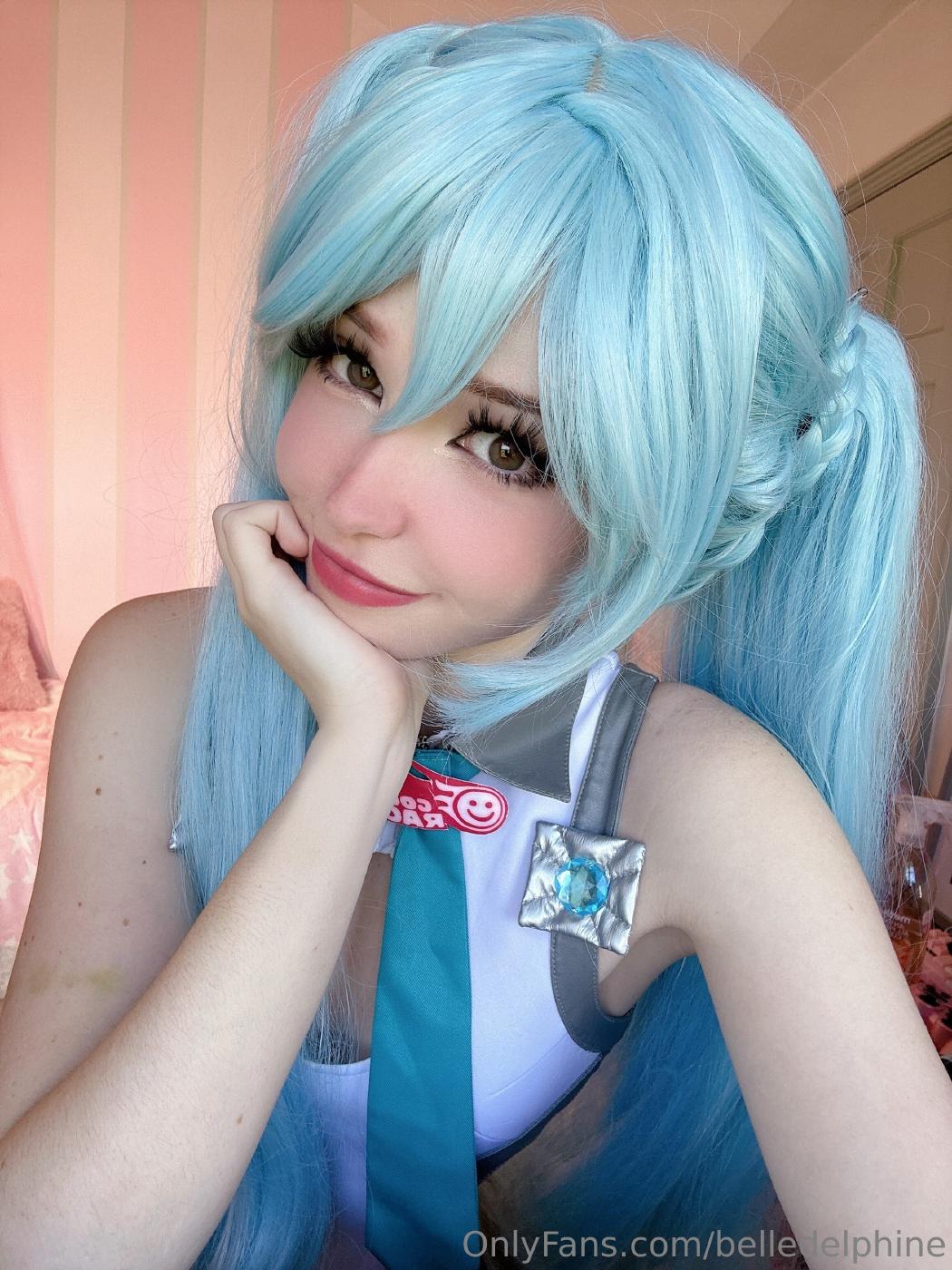 belle delphine sexy miku cosplay onlyfans set leaked lgowkz