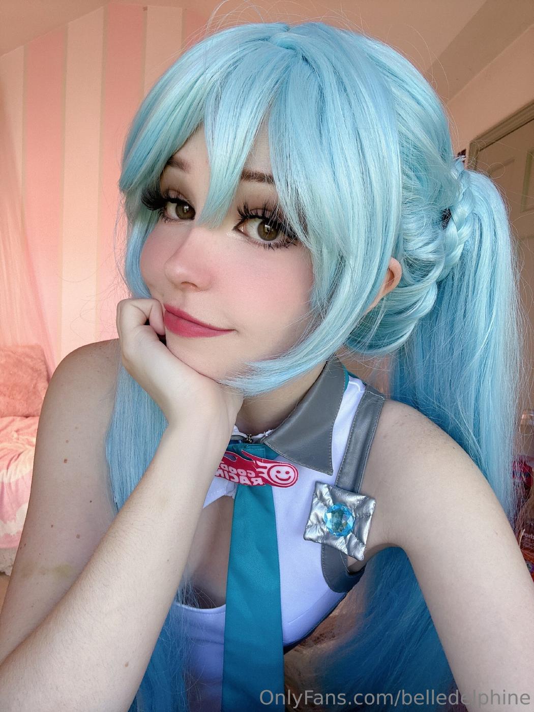 belle delphine sexy miku cosplay onlyfans set leaked lwukey
