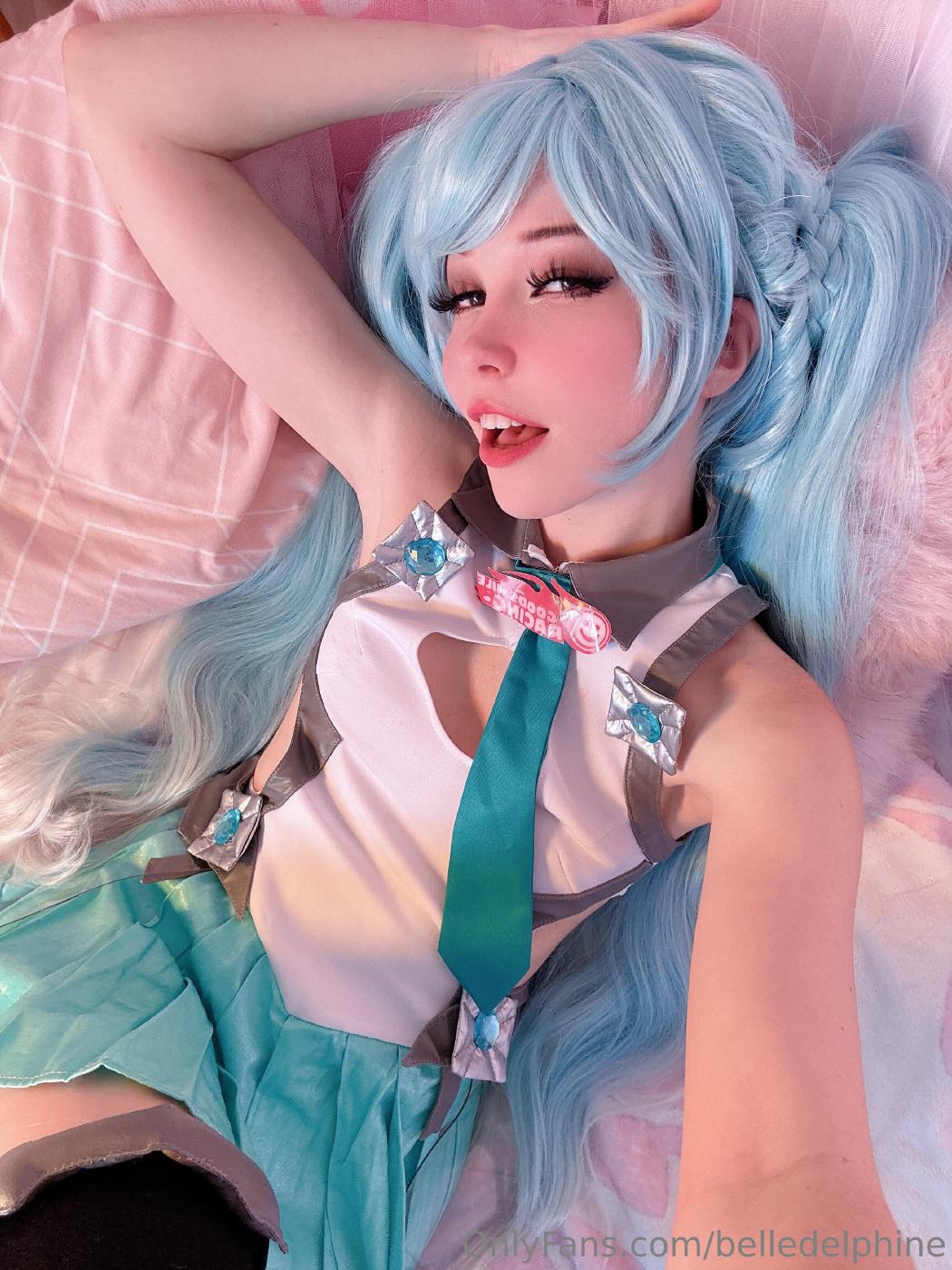 belle delphine sexy miku cosplay onlyfans set leaked tmkwmc