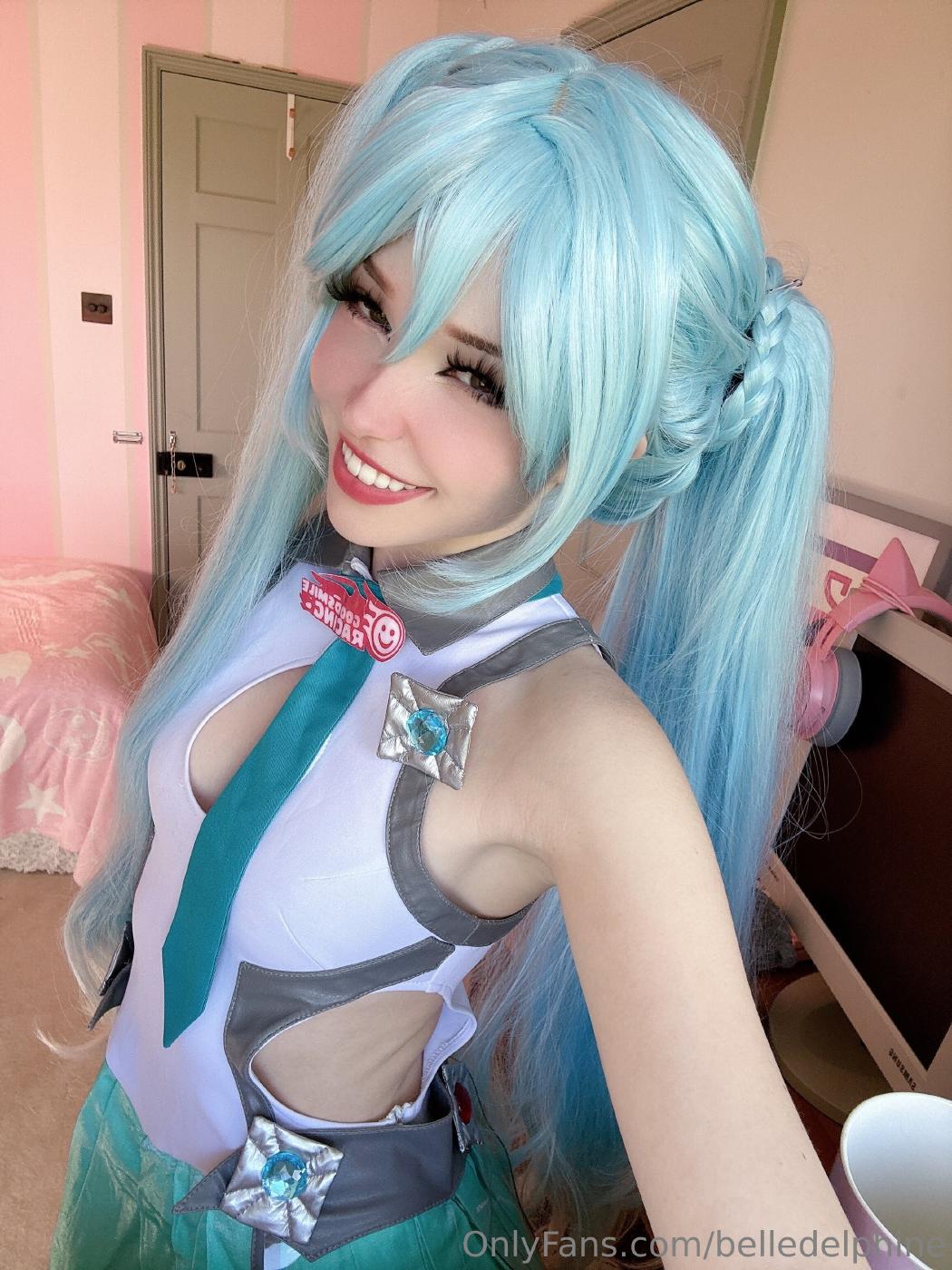 belle delphine sexy miku cosplay onlyfans set leaked uvbmie