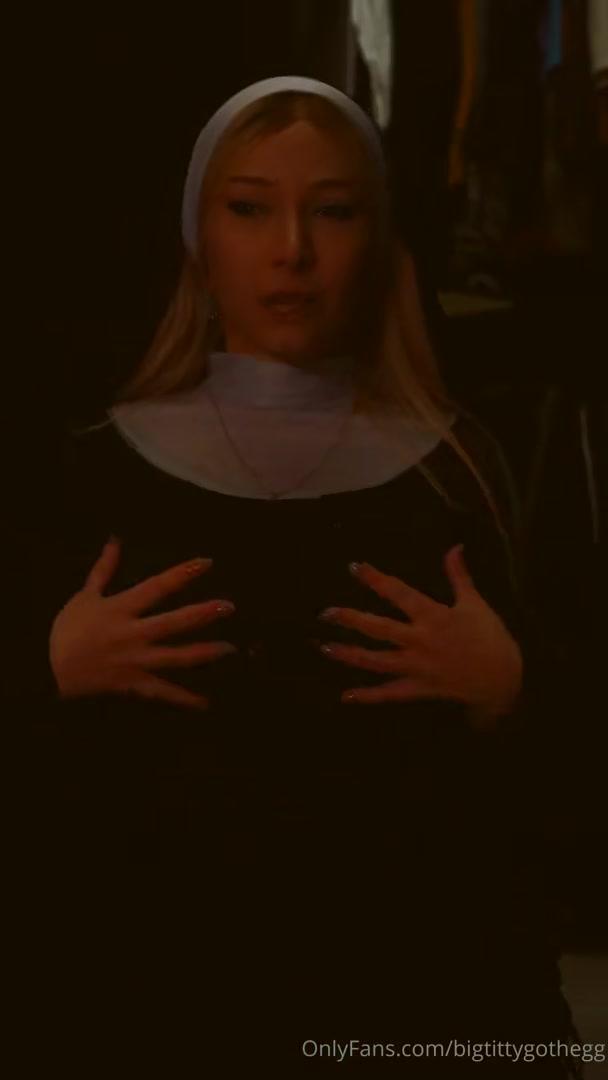 bigtittygothegg blowjob nun role play onlyfans video leaked bbdrpp