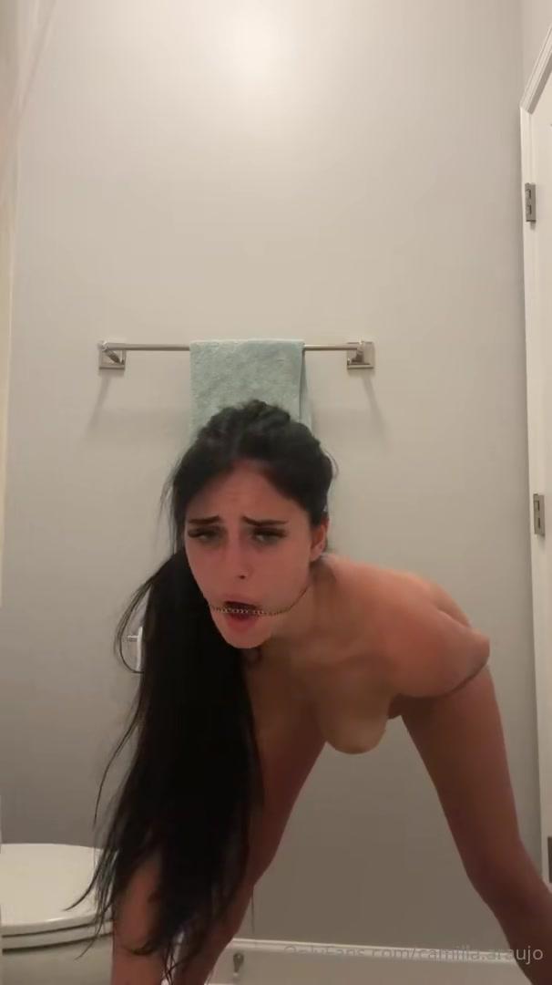 camilla araujo bathroom twerk fingering onlyfans video leaked ywhwgm