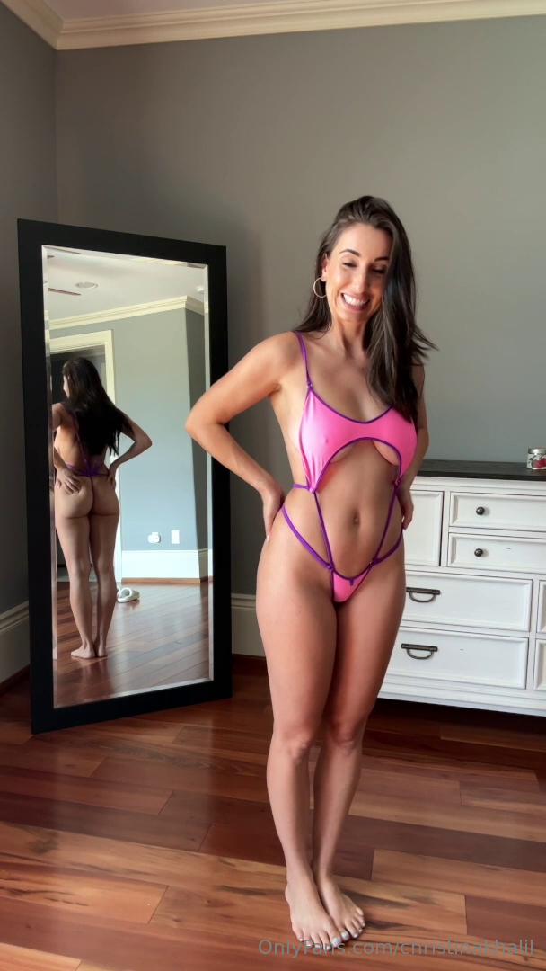 christina khalil micro swimwear try on onlyfans video leaked