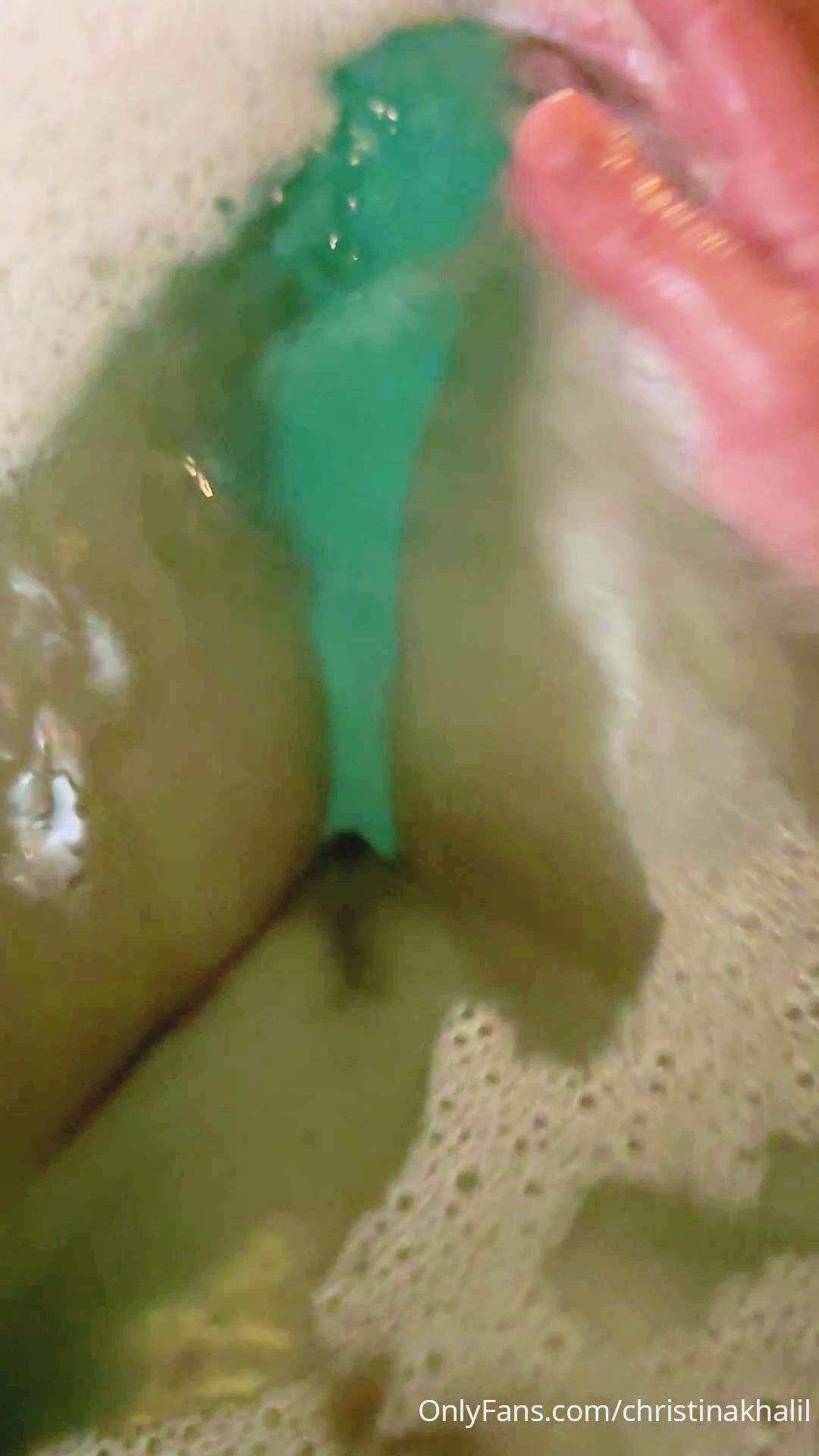 christina khalil nude bath pussy masturbation onlyfans video leaked veccrc 1