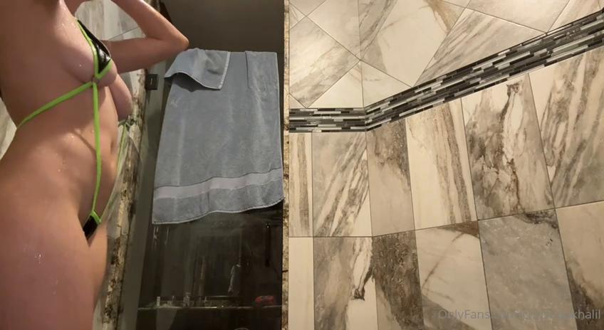 christina khalil pussy masturbation shower onlyfans video leaked