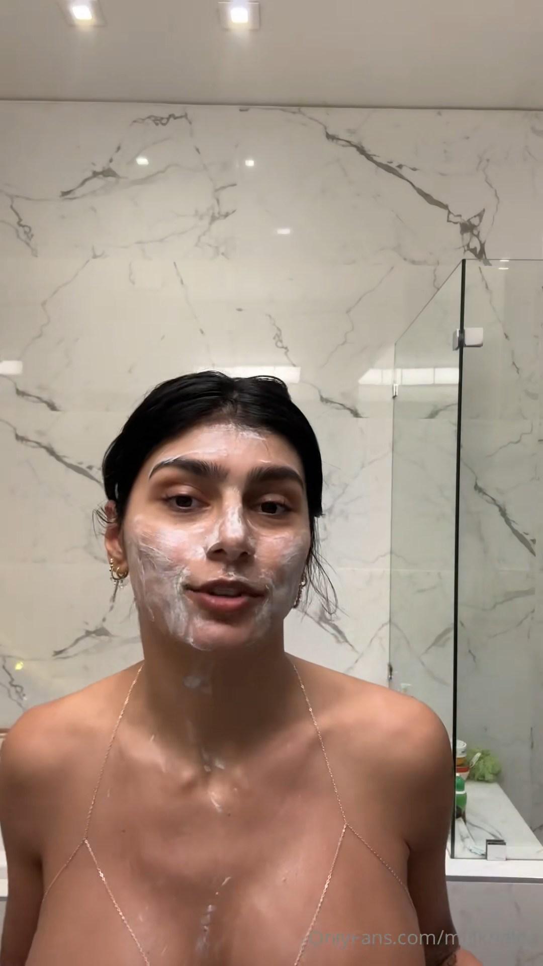 mia khalifa nude shower prep part 2 onlyfans video leaked
