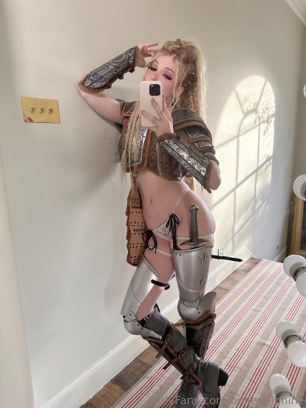belle delphine female knight cosplay onlyfans set leaked memmqu