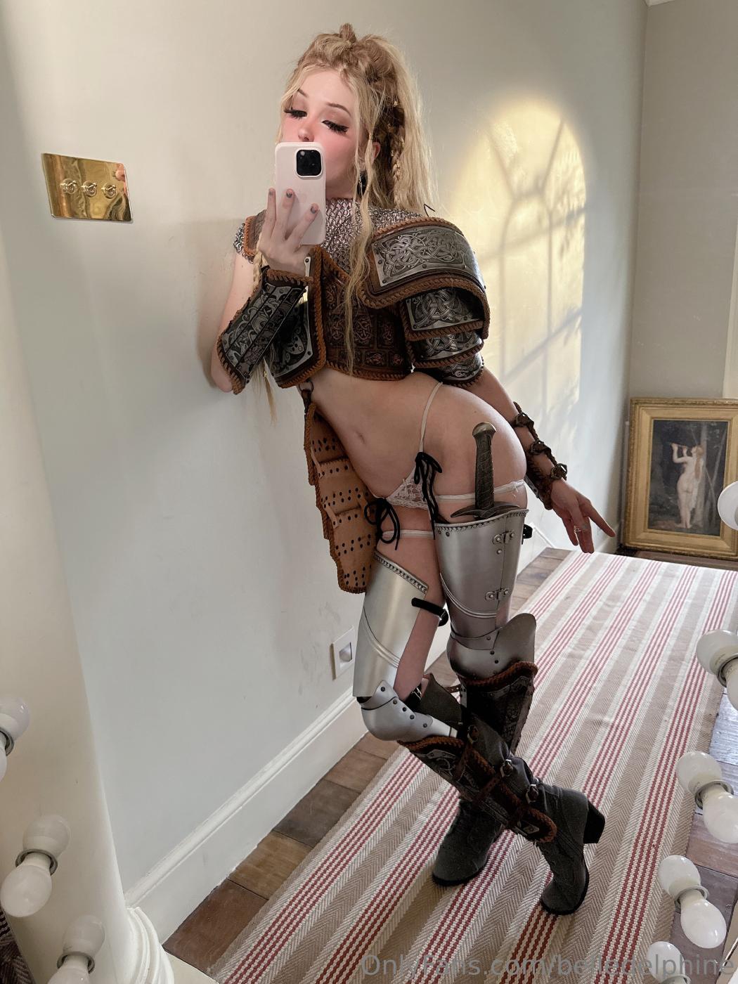 belle delphine female knight cosplay onlyfans set leaked nmgauh