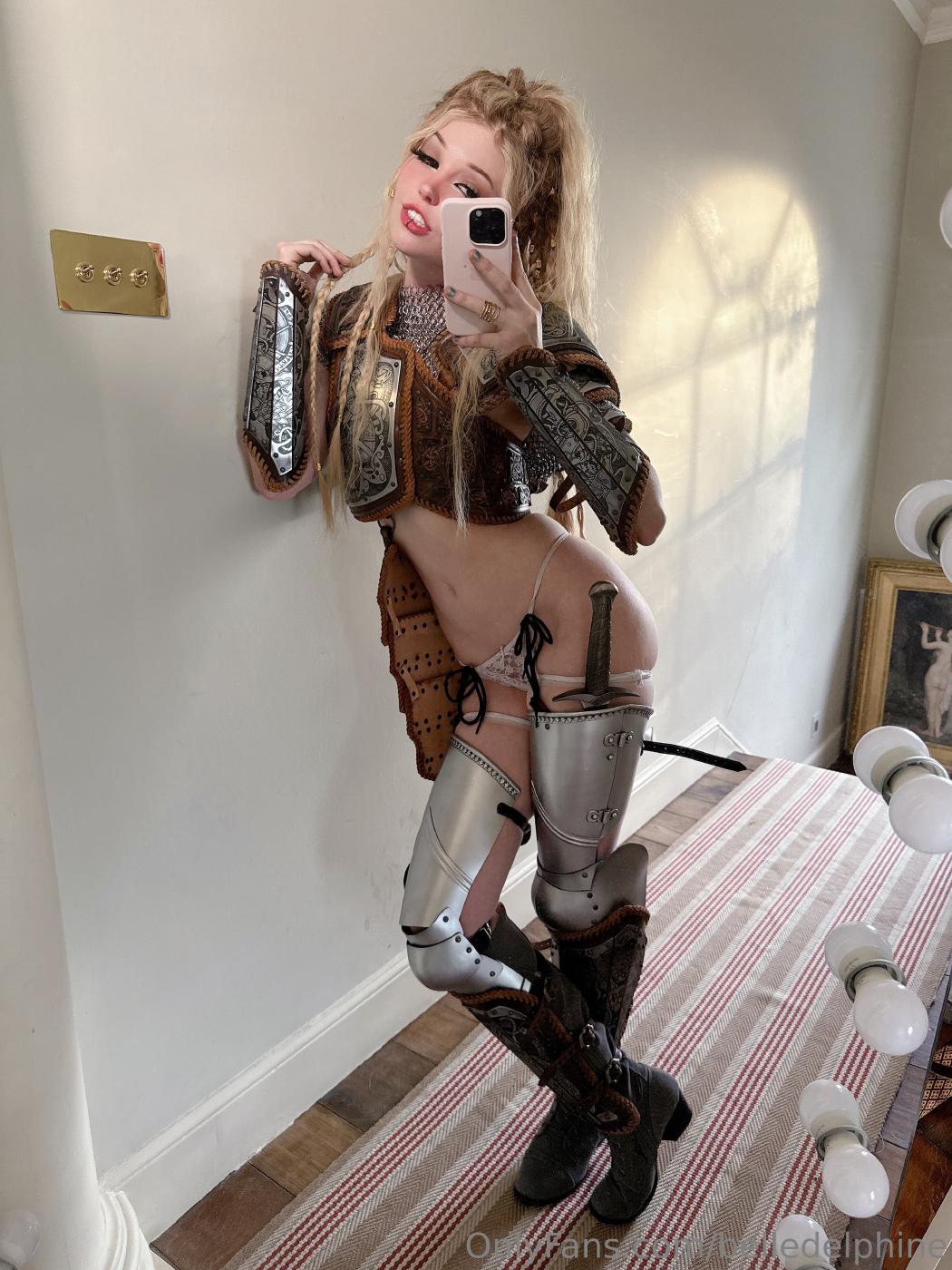 belle delphine female knight cosplay onlyfans set leaked tiaigs