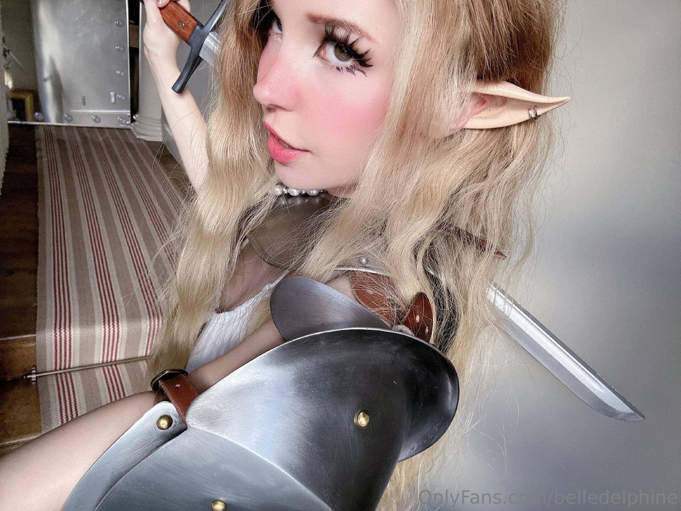 belle delphine sexy elf warrior cosplay onlyfans set leaked jfhshe