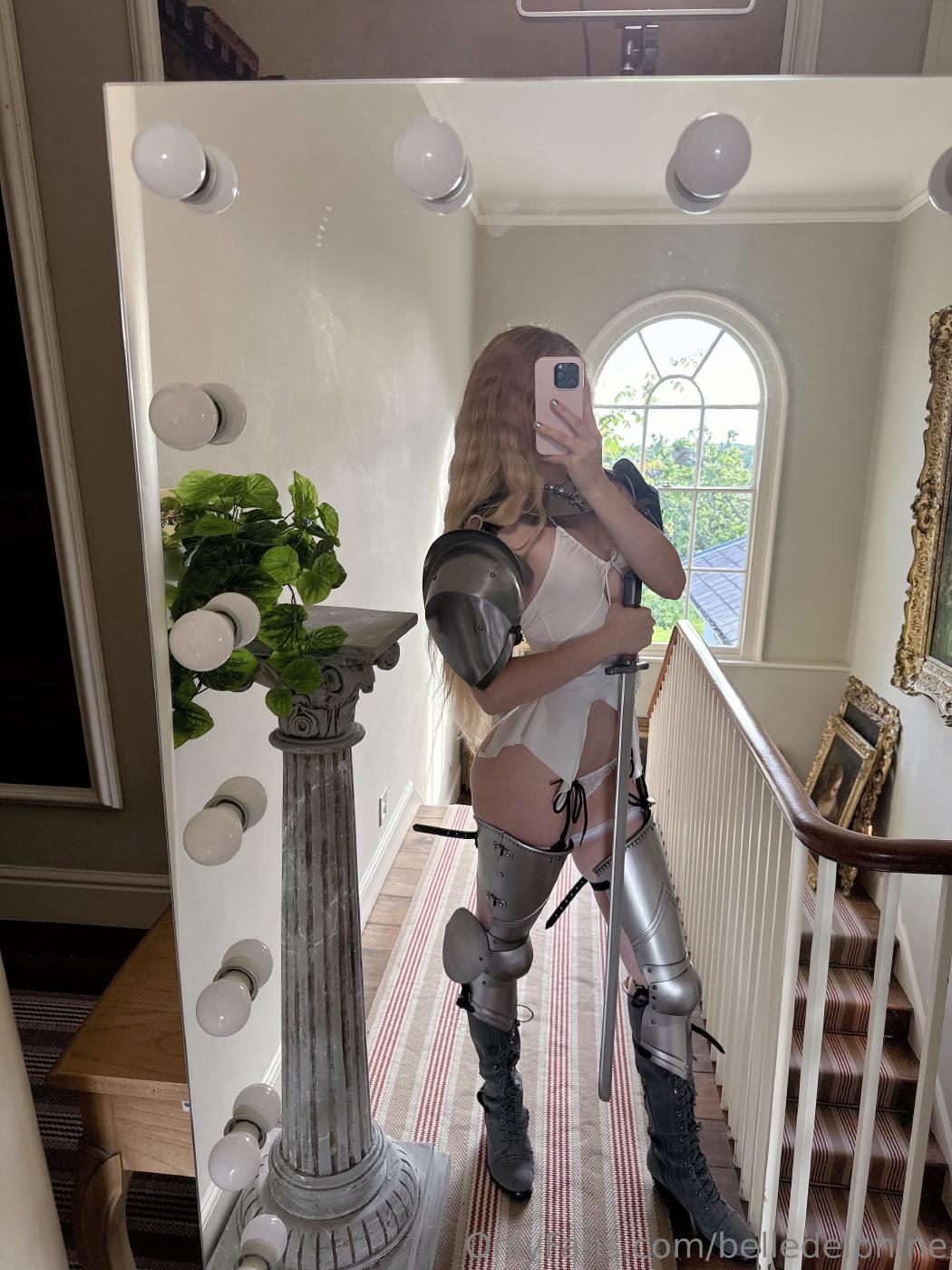 belle delphine sexy elf warrior cosplay onlyfans set leaked nkgbvs