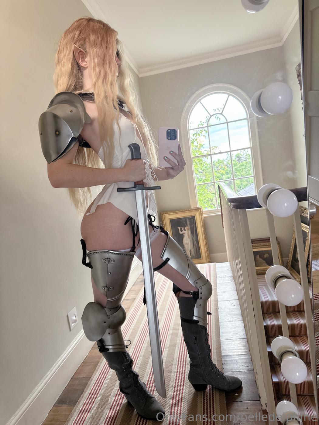 belle delphine sexy elf warrior cosplay onlyfans set leaked thiwiv