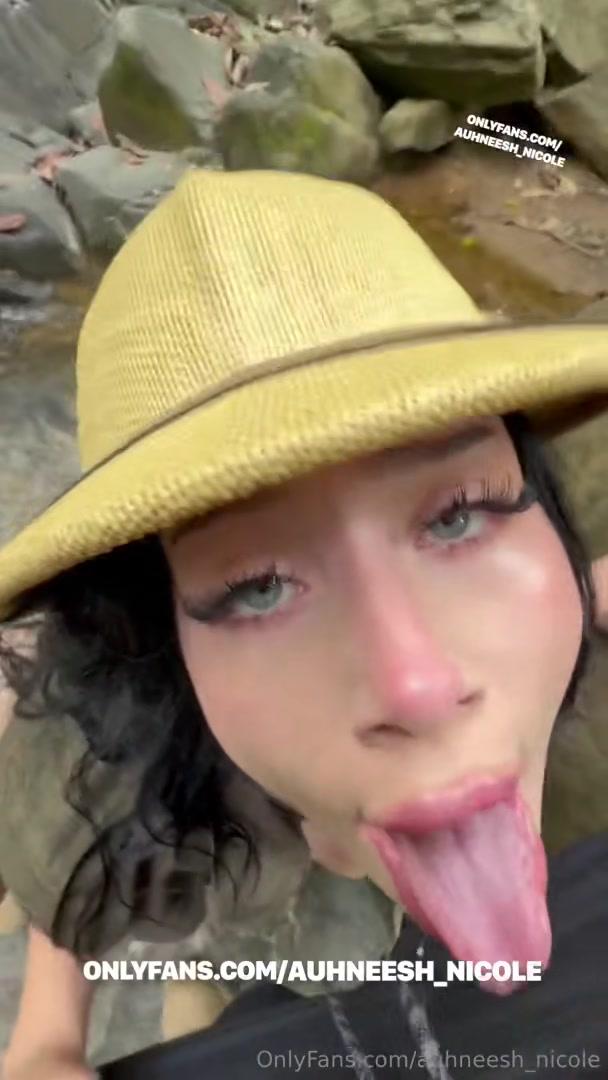 auhneesh nicole outdoor sex cumshot onlyfans video leaked