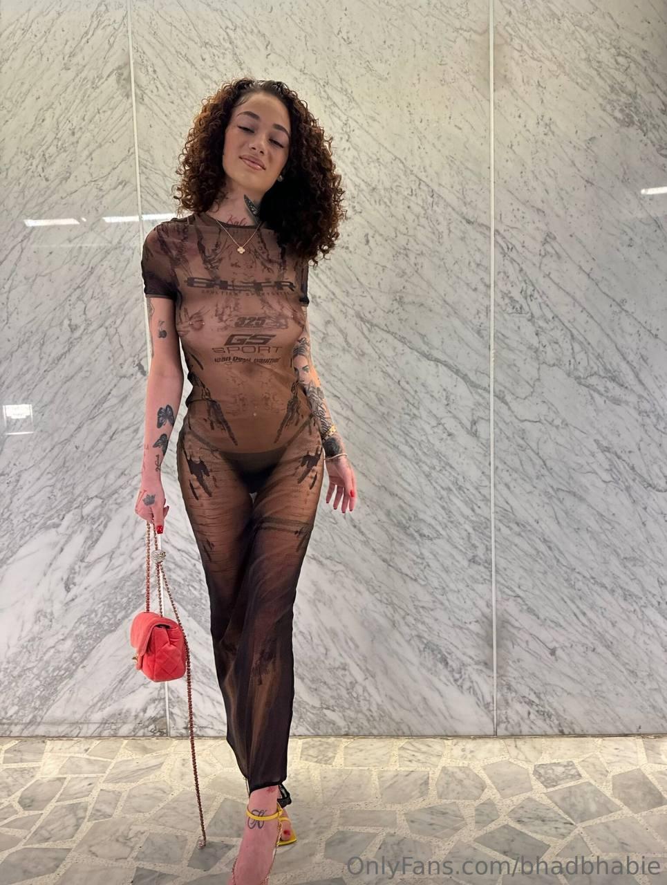 bhad bhabie nude sheer topless dress onlyfans set leaked
