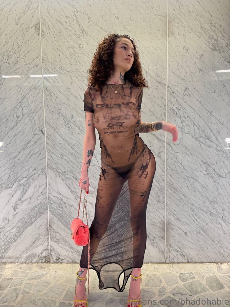 bhad bhabie nude sheer topless dress onlyfans set leaked ikgema