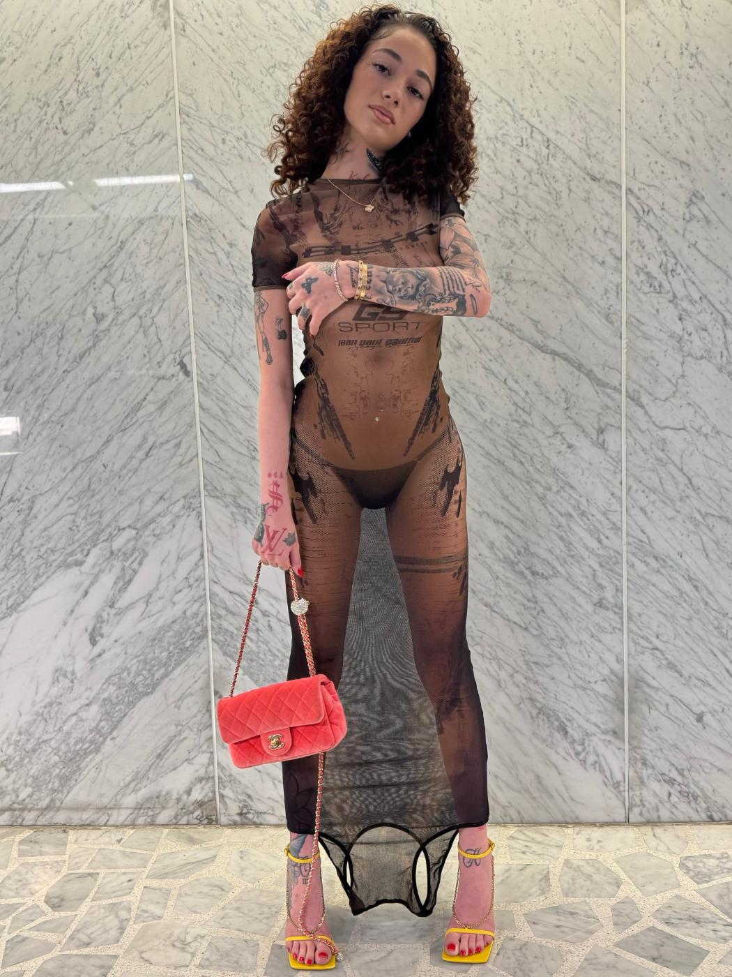bhad bhabie nude sheer topless dress onlyfans set leaked