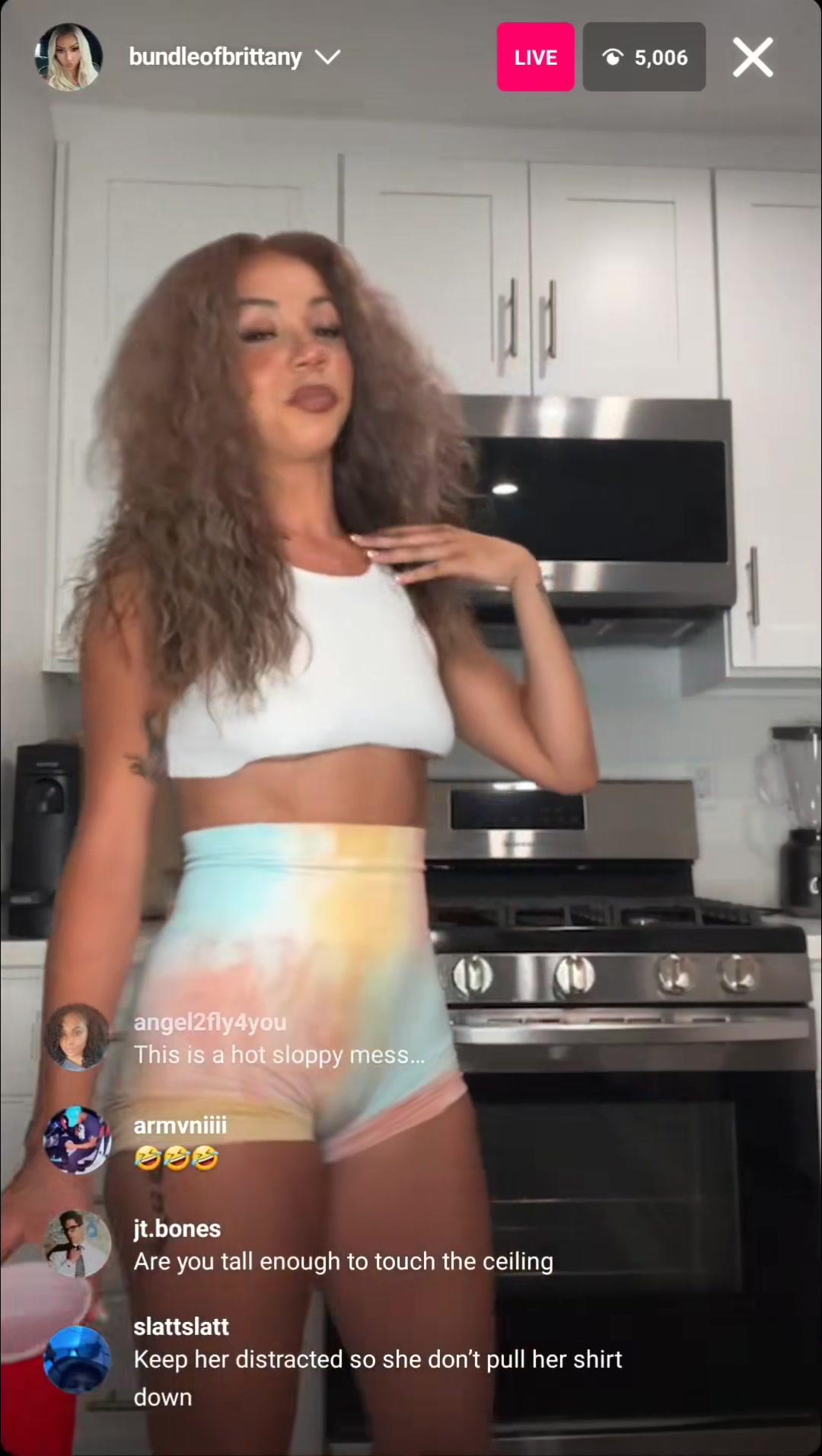 brittany renner nude nipple slip livestream video leaked hwdleh