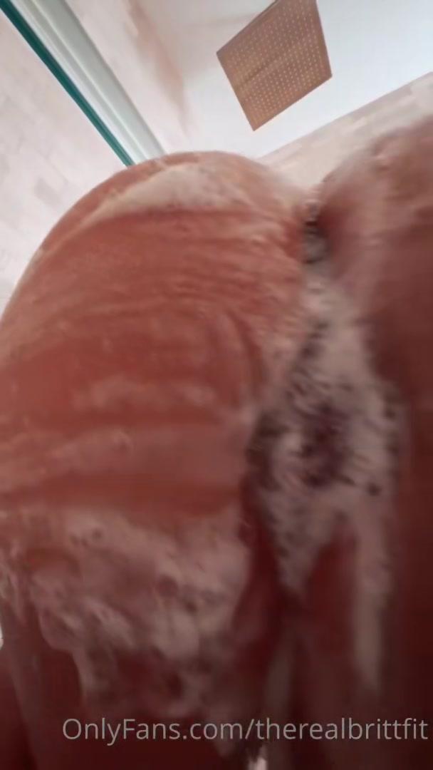 therealbrittfit nude soapy shower onlyfans video leaked npzygy