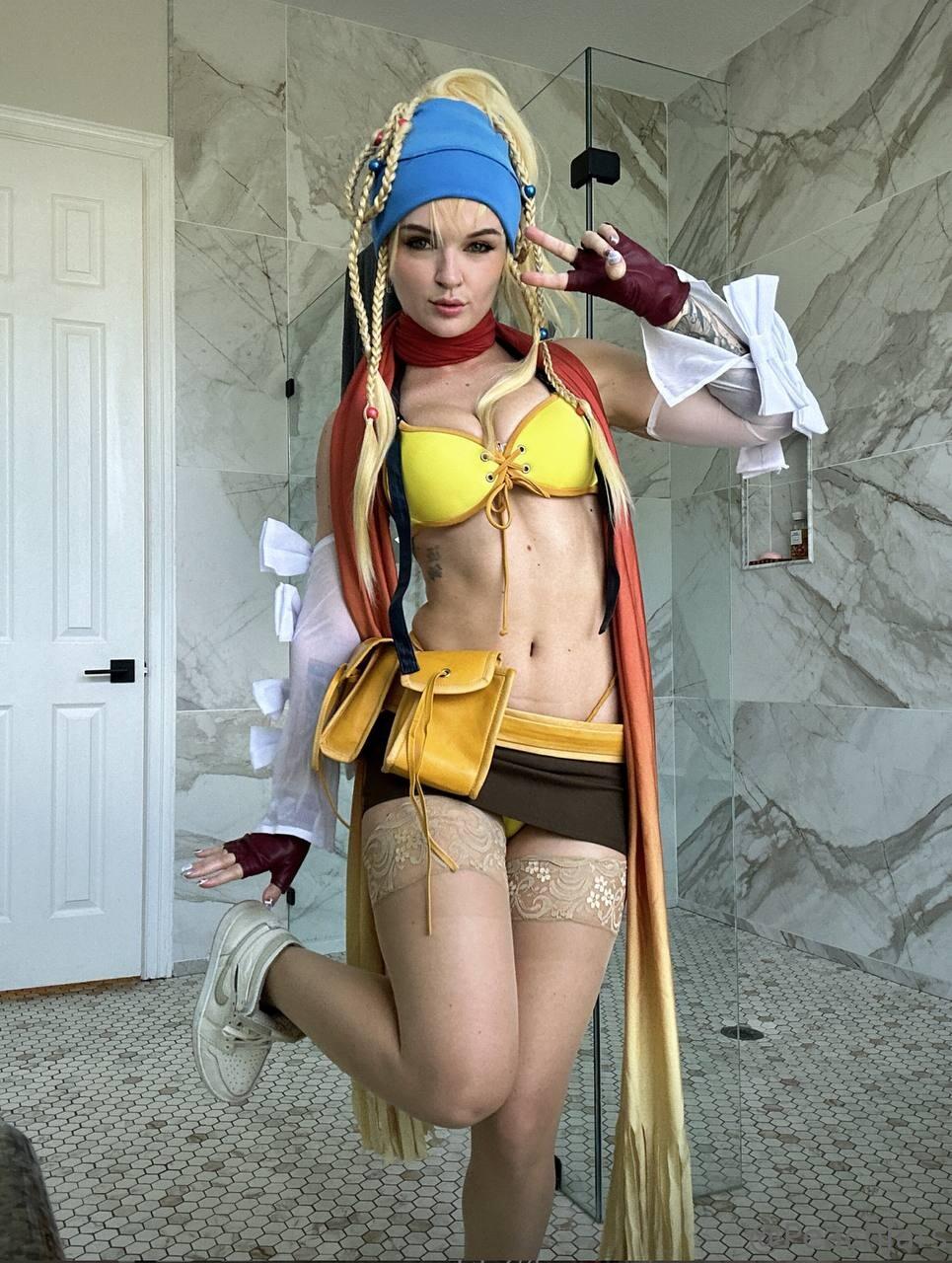 peachjars sexy rikku cosplay onlyfans set leaked ngbrzq 1
