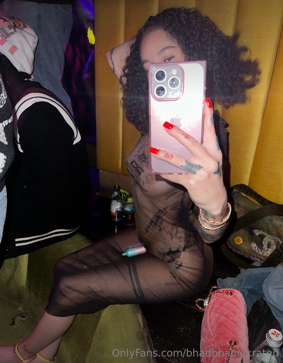 bhad bhabie nude sheer nipple dress onlyfans set leaked hkwvgc influencers gonewild