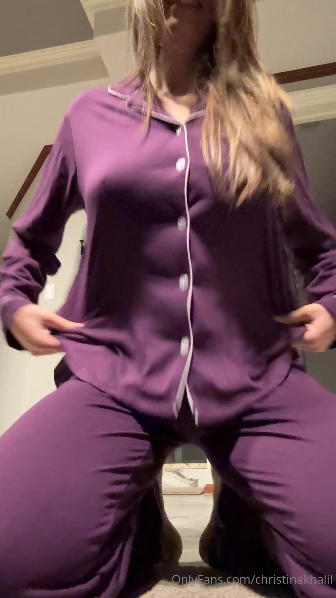 christina khalil ass thong pajamas strip onlyfans video leaked gakqfa influencers gonewild