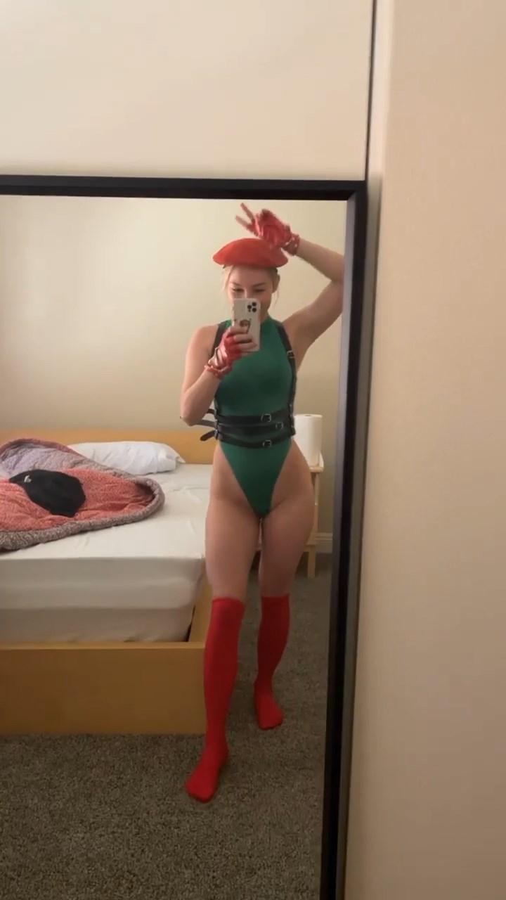 stpeach cammy street fighter cosplay video leaked akdhrs influencersgonewild