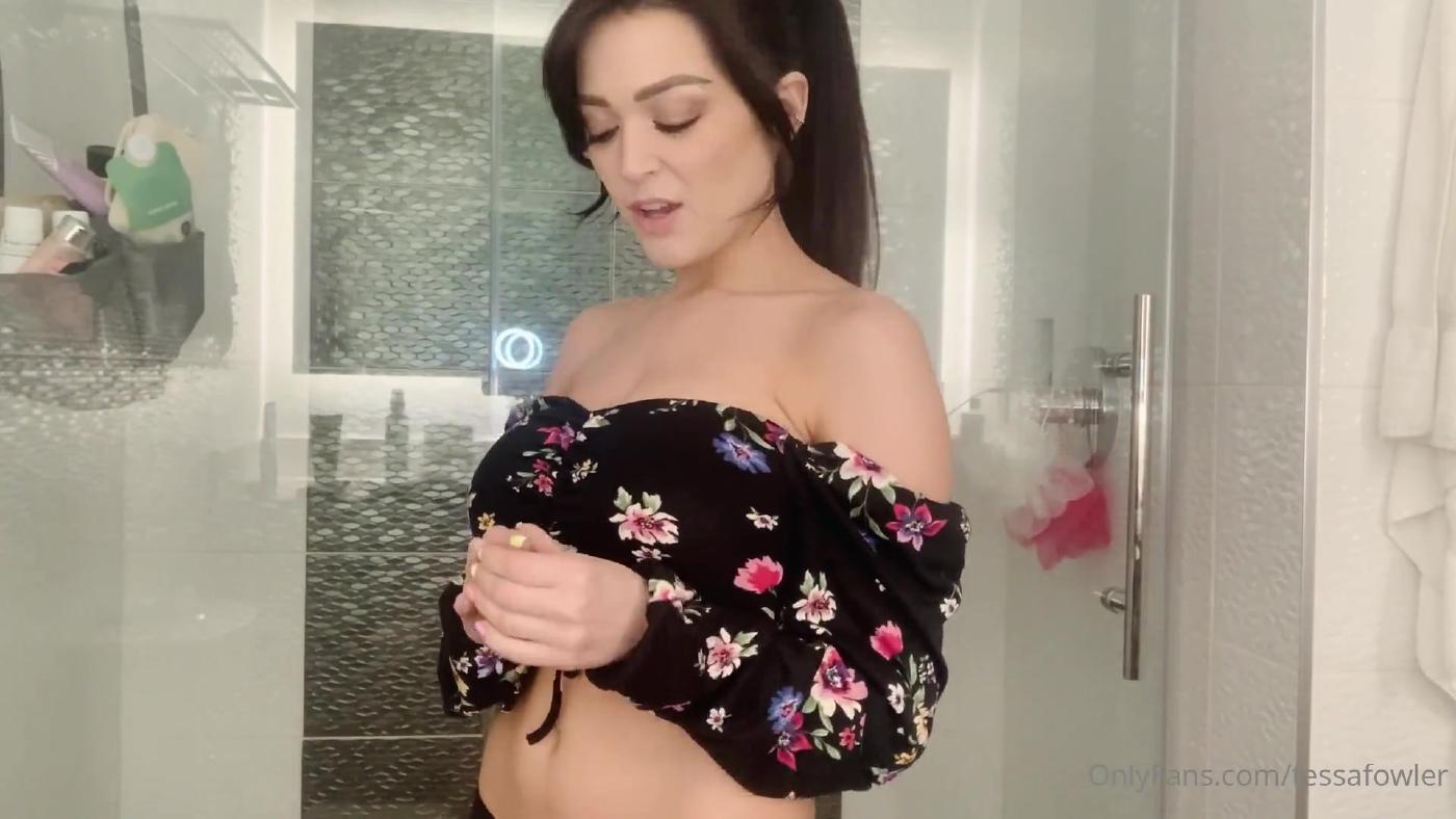 tessa fowler nude bathroom strip onlyfans video leaked fbntpw influencersgonewild