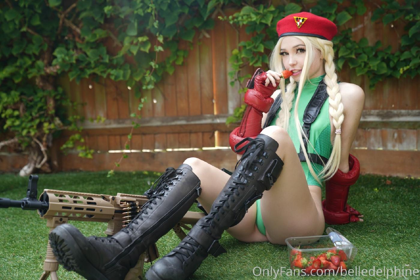 belle delphine cammy street fighter set syxtjm influencersgonewild