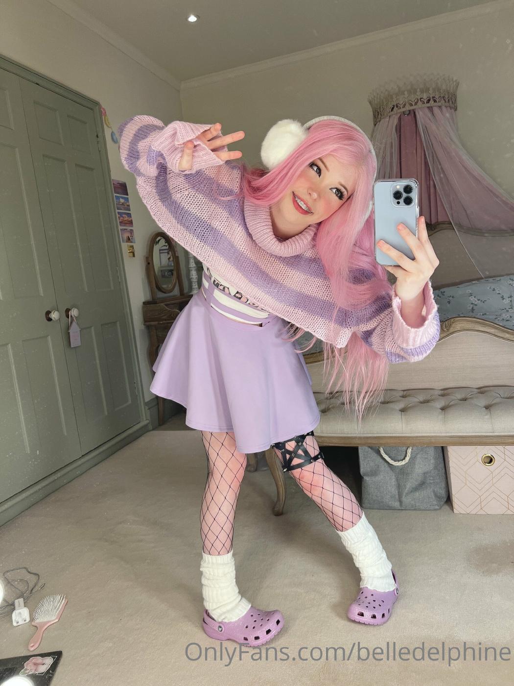 belle delphine purple crocs full onlyfans set leaked lfxqct influencersgonewild