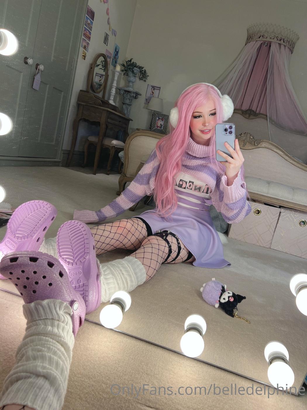 belle delphine purple crocs full onlyfans set leaked mzqvla influencersgonewild