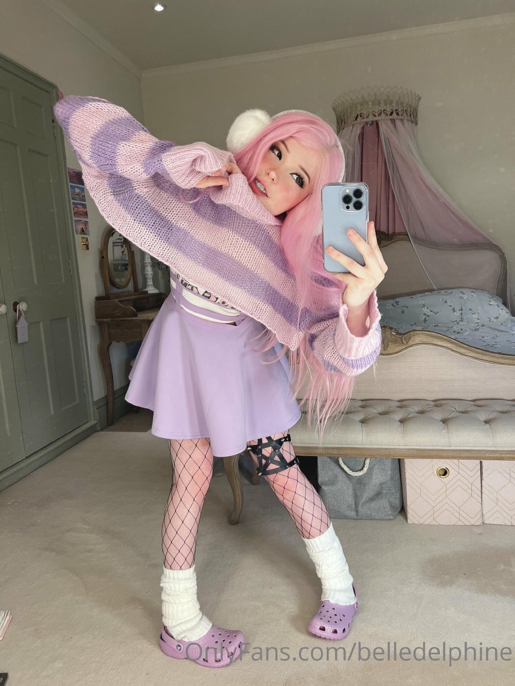 belle delphine purple crocs full onlyfans set leaked vsbzum influencersgonewild