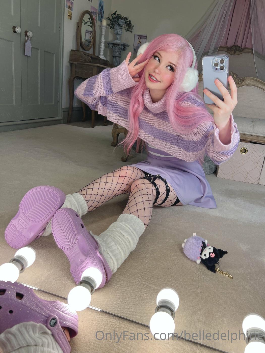 belle delphine purple crocs full onlyfans set leaked vtxvik influencersgonewild