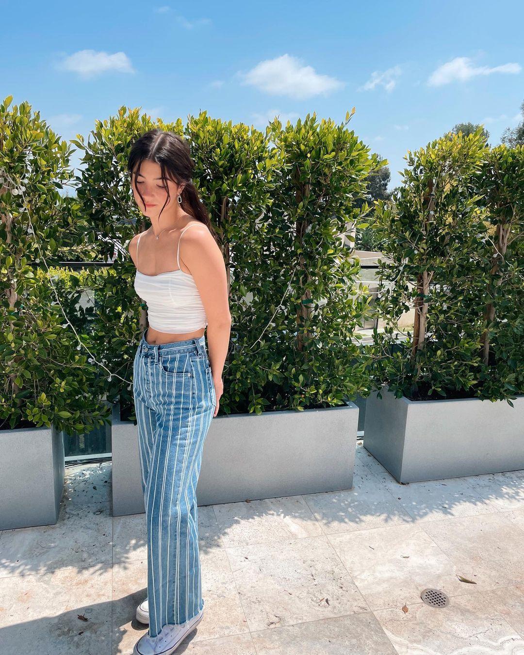 charli damelio sexy crop top jeans set leaked ngsrlp influencersgonewild